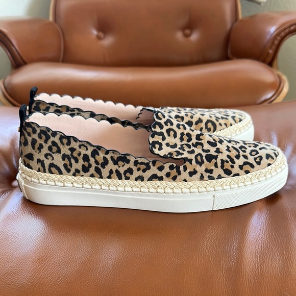 Kate Spade Leopard Slip On Shoes in Excellent Condition Size 8 - Picture 3 of 8